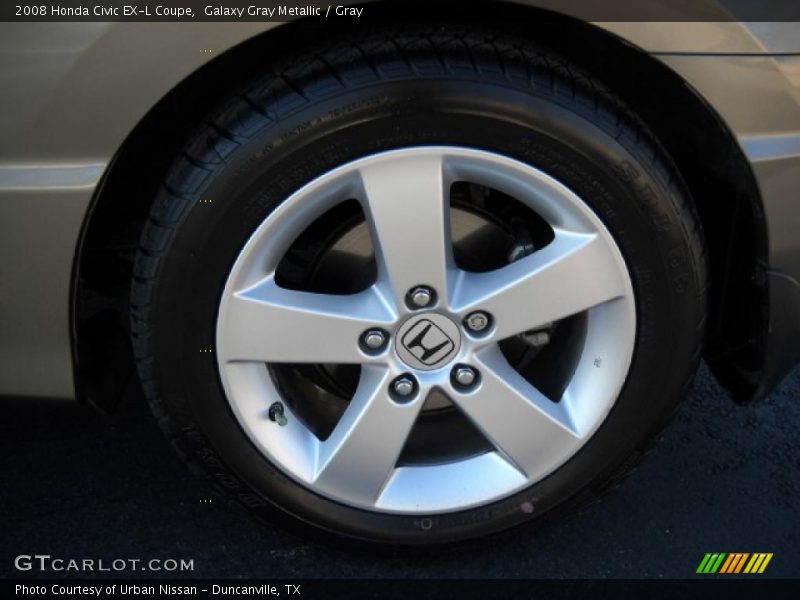 Galaxy Gray Metallic / Gray 2008 Honda Civic EX-L Coupe