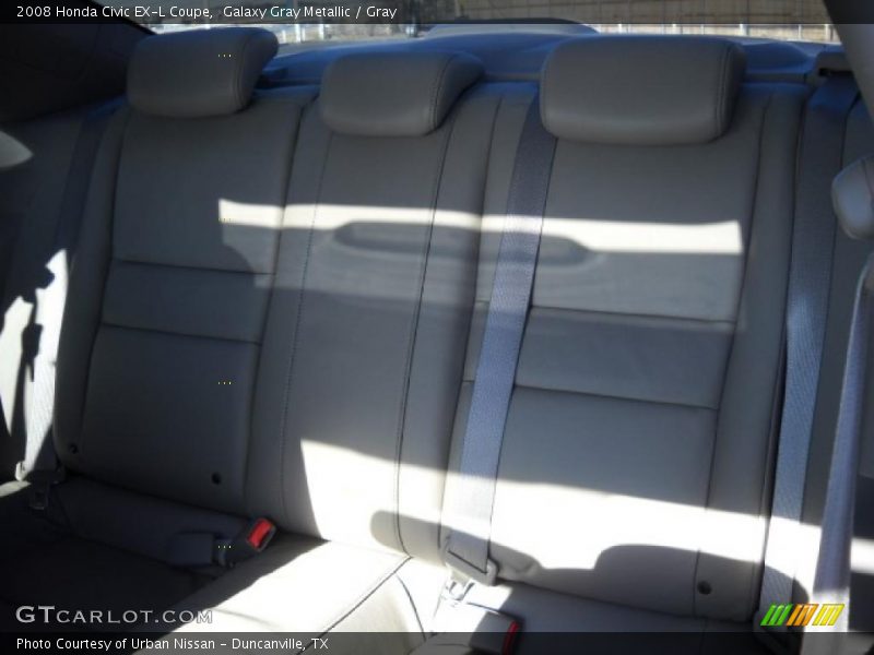 Galaxy Gray Metallic / Gray 2008 Honda Civic EX-L Coupe