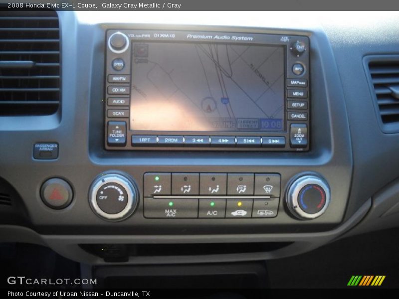 Galaxy Gray Metallic / Gray 2008 Honda Civic EX-L Coupe