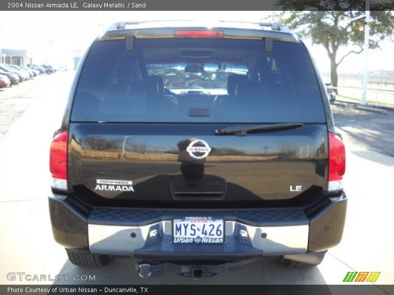 Galaxy Metallic / Sand 2004 Nissan Armada LE
