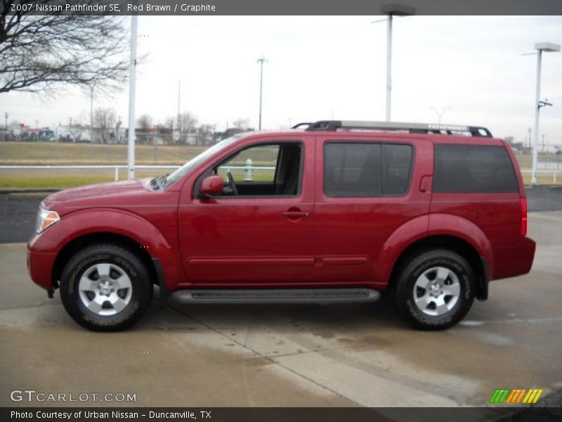 Red Brawn / Graphite 2007 Nissan Pathfinder SE