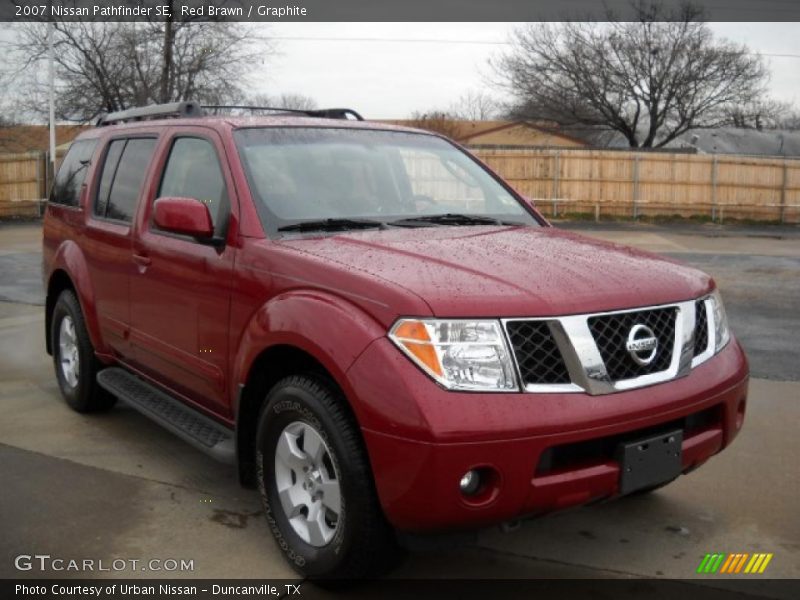 Red Brawn / Graphite 2007 Nissan Pathfinder SE