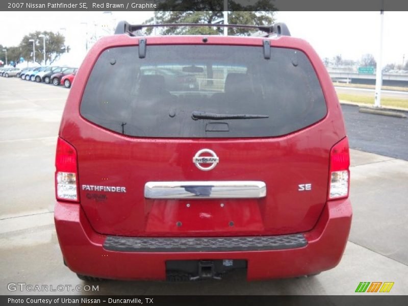 Red Brawn / Graphite 2007 Nissan Pathfinder SE