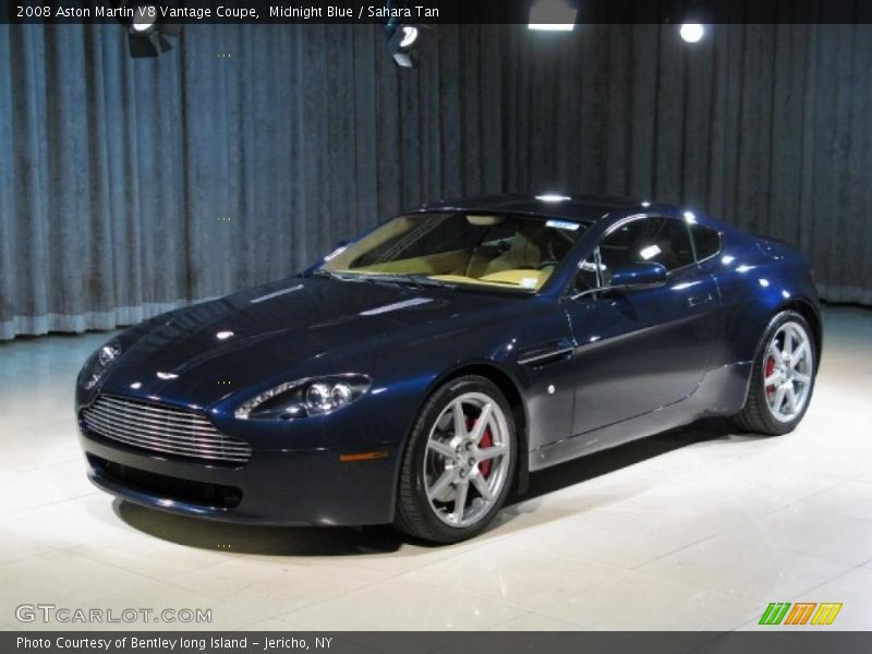 Midnight Blue / Sahara Tan 2008 Aston Martin V8 Vantage Coupe