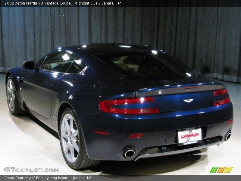 Midnight Blue / Sahara Tan 2008 Aston Martin V8 Vantage Coupe
