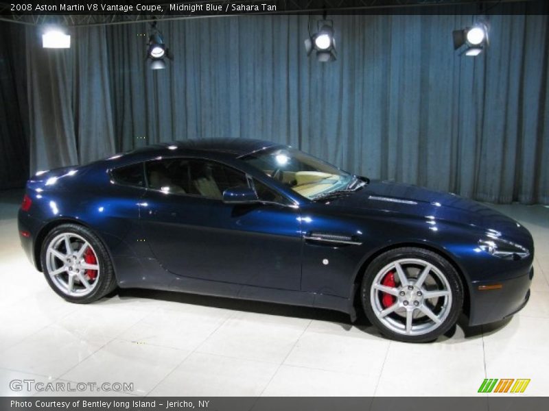 Midnight Blue / Sahara Tan 2008 Aston Martin V8 Vantage Coupe