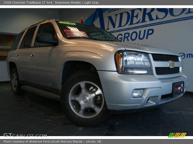 Silverstone Metallic / Light Gray 2008 Chevrolet TrailBlazer LT 4x4