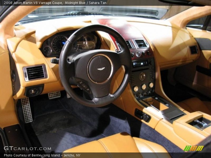 Midnight Blue / Sahara Tan 2008 Aston Martin V8 Vantage Coupe