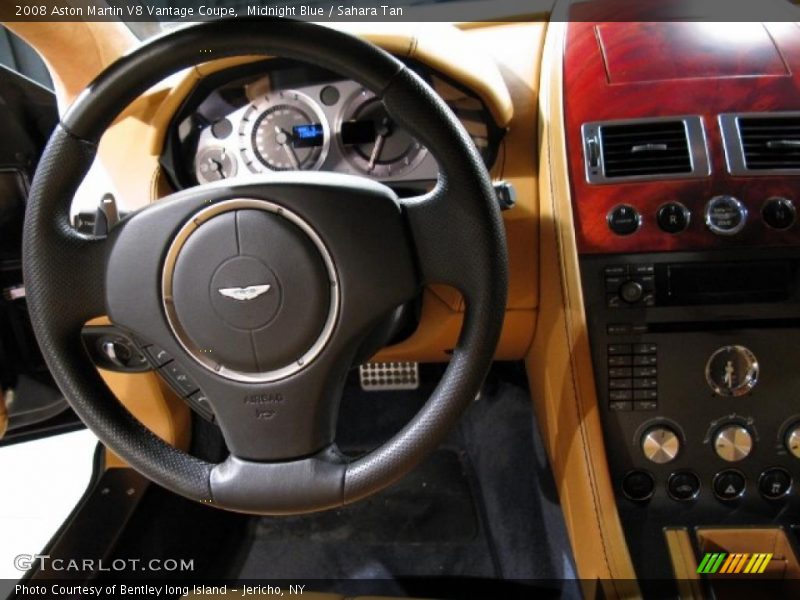 Midnight Blue / Sahara Tan 2008 Aston Martin V8 Vantage Coupe