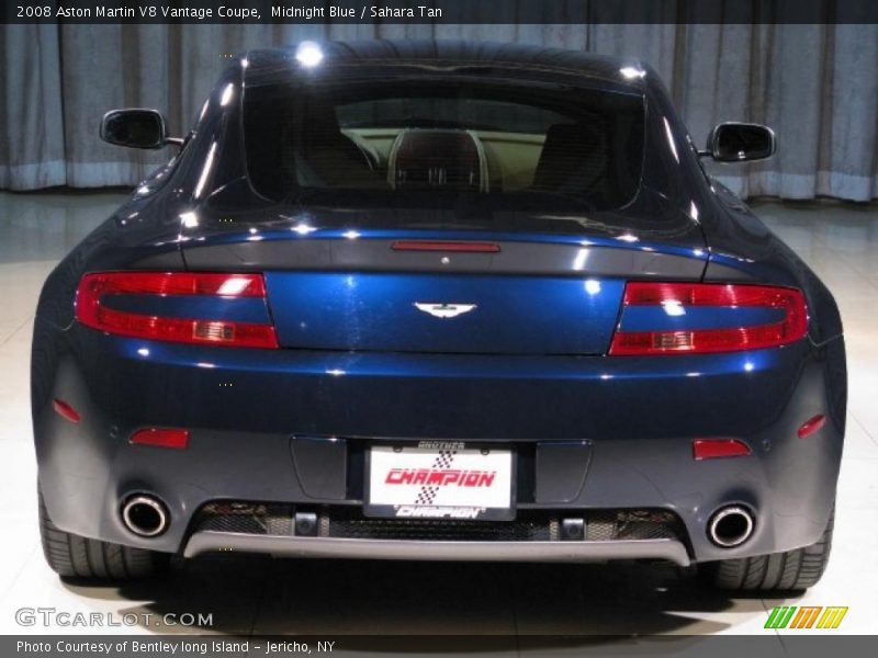 Midnight Blue / Sahara Tan 2008 Aston Martin V8 Vantage Coupe
