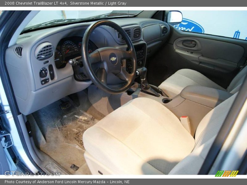 Silverstone Metallic / Light Gray 2008 Chevrolet TrailBlazer LT 4x4