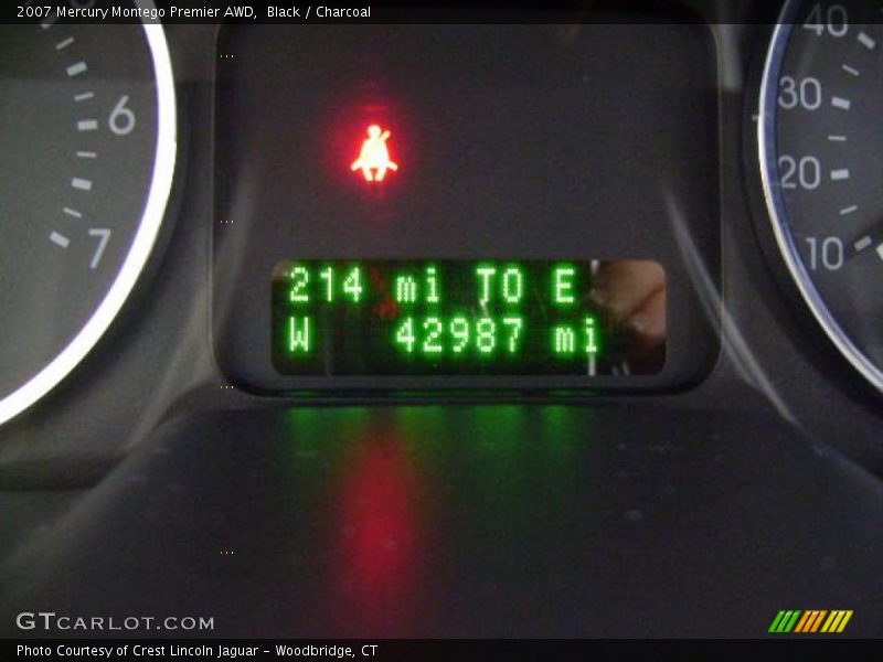 Black / Charcoal 2007 Mercury Montego Premier AWD