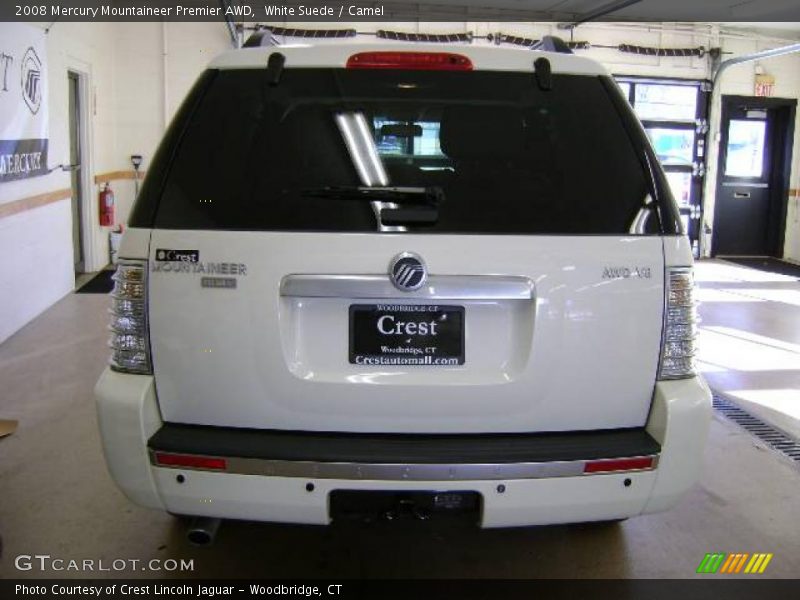 White Suede / Camel 2008 Mercury Mountaineer Premier AWD