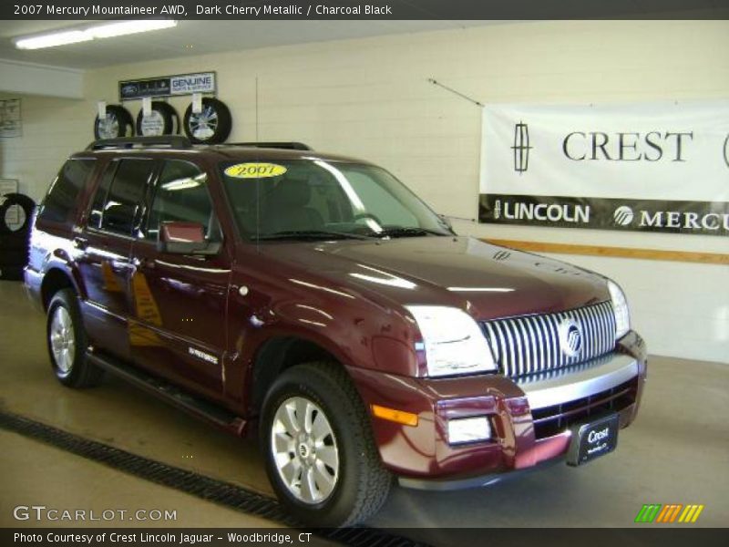 Dark Cherry Metallic / Charcoal Black 2007 Mercury Mountaineer AWD