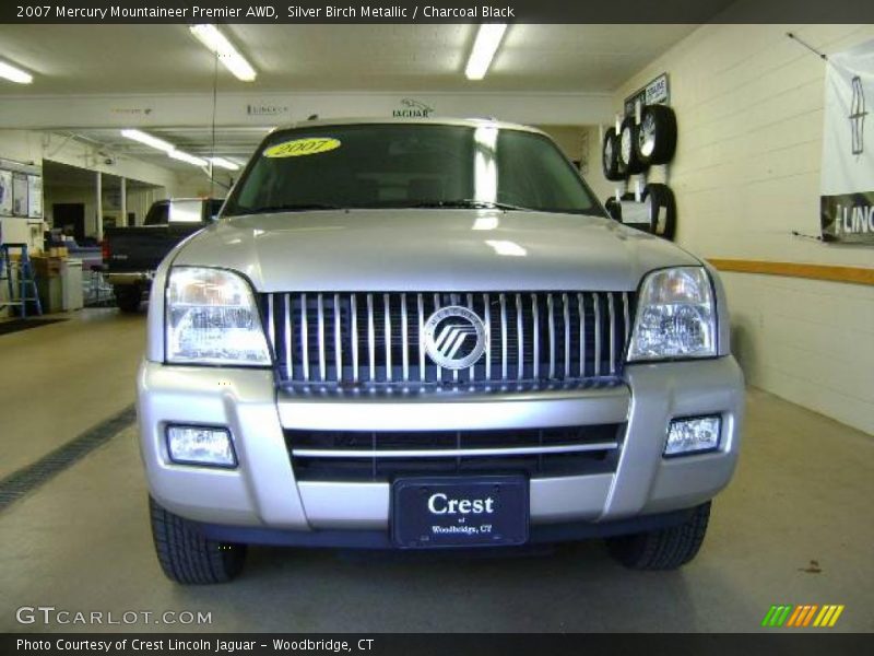 Silver Birch Metallic / Charcoal Black 2007 Mercury Mountaineer Premier AWD
