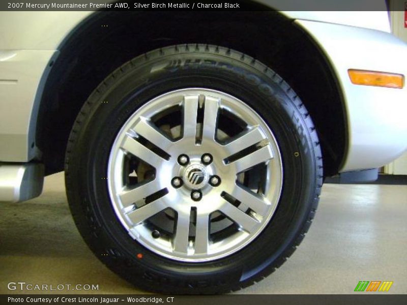 Silver Birch Metallic / Charcoal Black 2007 Mercury Mountaineer Premier AWD