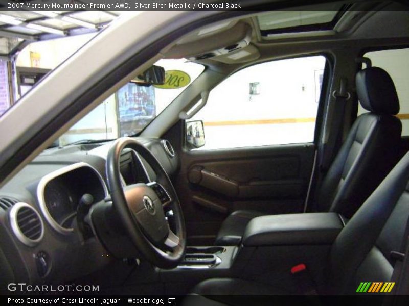 Silver Birch Metallic / Charcoal Black 2007 Mercury Mountaineer Premier AWD