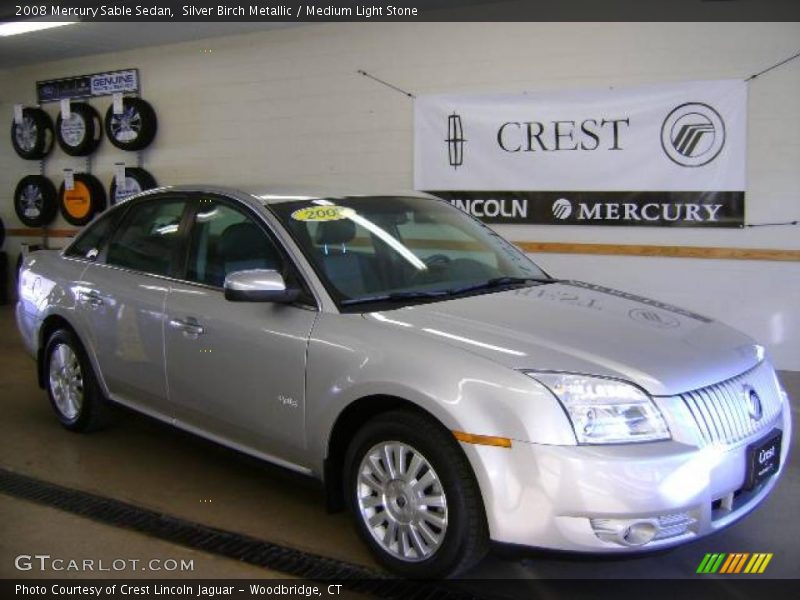 Silver Birch Metallic / Medium Light Stone 2008 Mercury Sable Sedan