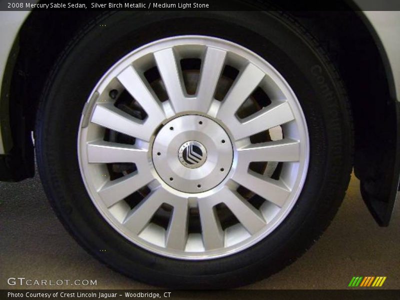Silver Birch Metallic / Medium Light Stone 2008 Mercury Sable Sedan
