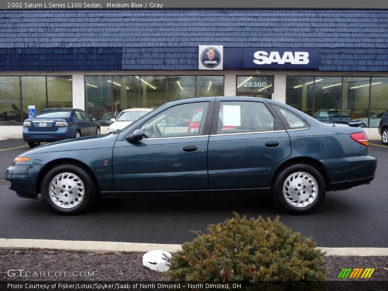 Medium Blue / Gray 2002 Saturn L Series L100 Sedan