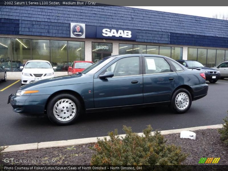 Medium Blue / Gray 2002 Saturn L Series L100 Sedan