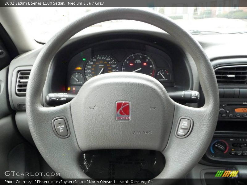 Medium Blue / Gray 2002 Saturn L Series L100 Sedan