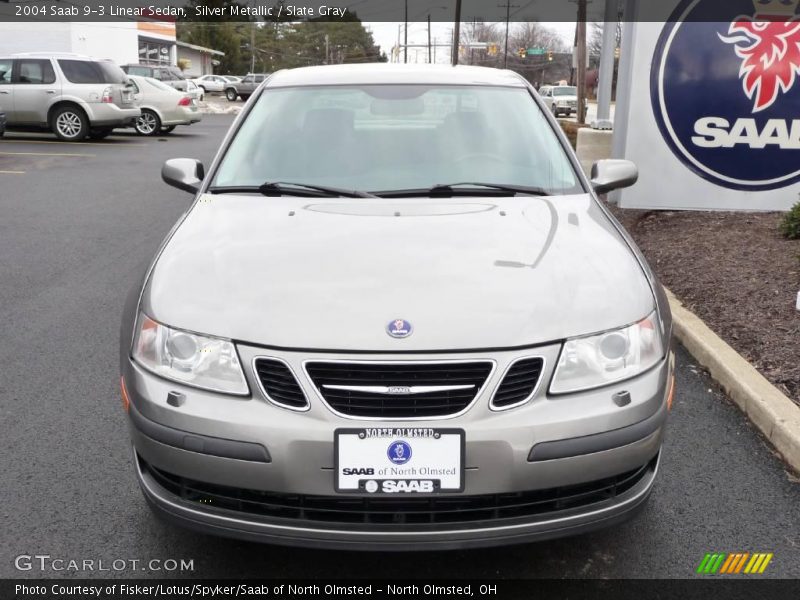 Silver Metallic / Slate Gray 2004 Saab 9-3 Linear Sedan