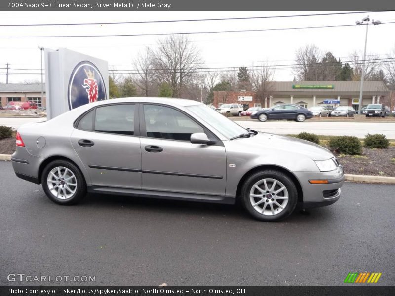 Silver Metallic / Slate Gray 2004 Saab 9-3 Linear Sedan