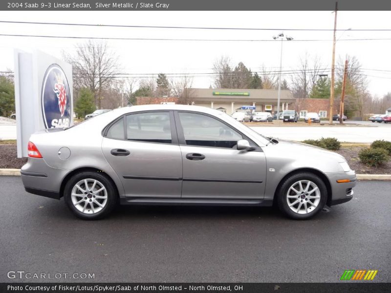 Silver Metallic / Slate Gray 2004 Saab 9-3 Linear Sedan