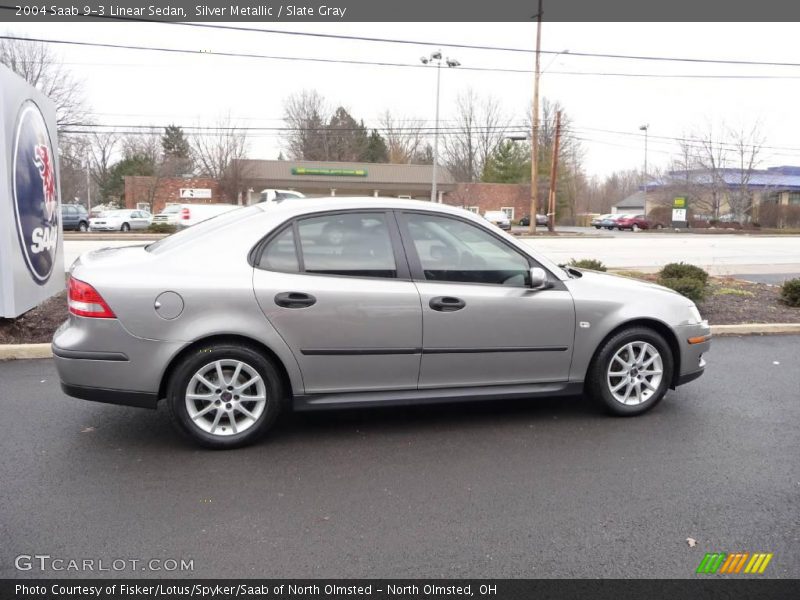 Silver Metallic / Slate Gray 2004 Saab 9-3 Linear Sedan