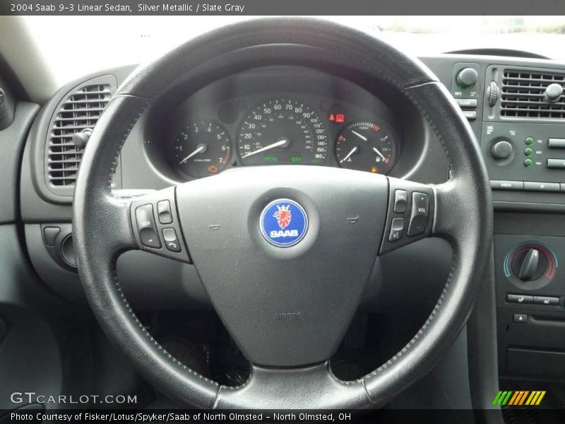 Silver Metallic / Slate Gray 2004 Saab 9-3 Linear Sedan