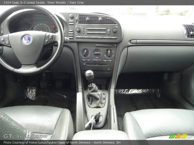Silver Metallic / Slate Gray 2004 Saab 9-3 Linear Sedan