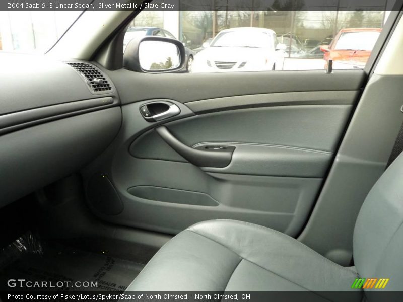 Silver Metallic / Slate Gray 2004 Saab 9-3 Linear Sedan