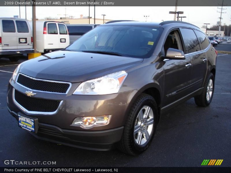 Desert Brown Metallic / Ebony 2009 Chevrolet Traverse LT AWD