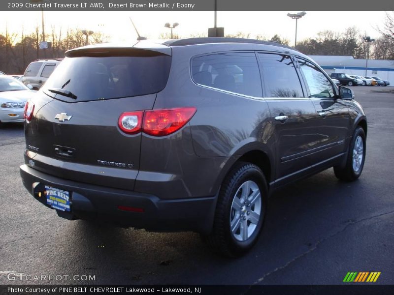 Desert Brown Metallic / Ebony 2009 Chevrolet Traverse LT AWD