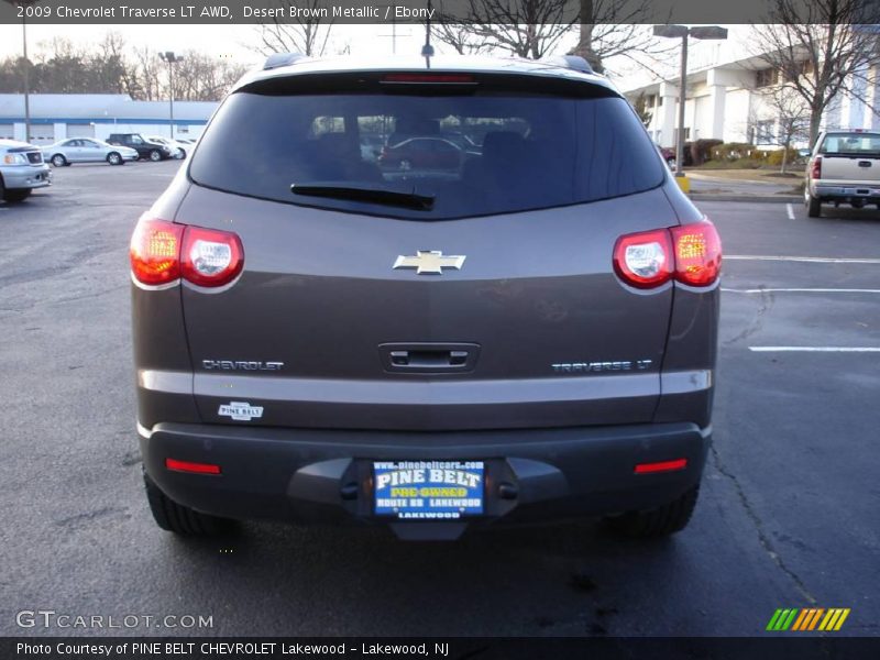 Desert Brown Metallic / Ebony 2009 Chevrolet Traverse LT AWD