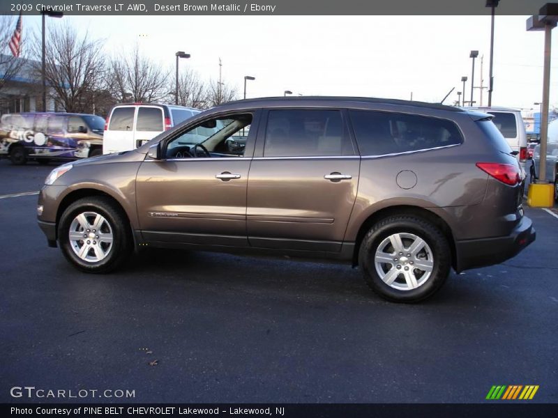 Desert Brown Metallic / Ebony 2009 Chevrolet Traverse LT AWD