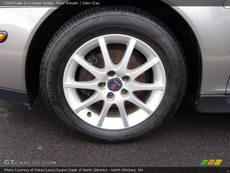 Silver Metallic / Slate Gray 2004 Saab 9-3 Linear Sedan