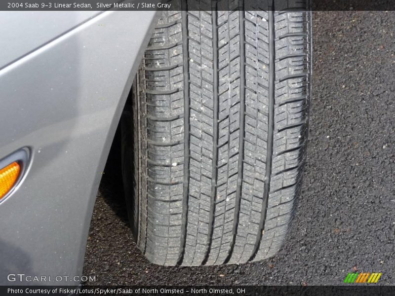 Silver Metallic / Slate Gray 2004 Saab 9-3 Linear Sedan