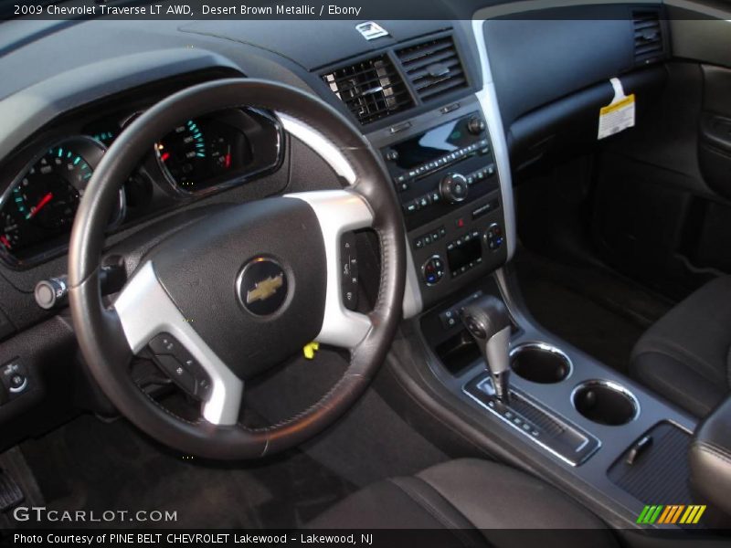 Desert Brown Metallic / Ebony 2009 Chevrolet Traverse LT AWD