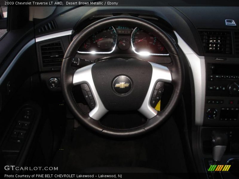 Desert Brown Metallic / Ebony 2009 Chevrolet Traverse LT AWD