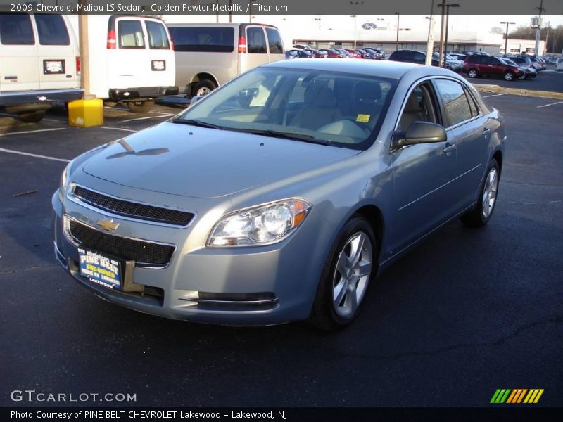 Golden Pewter Metallic / Titanium 2009 Chevrolet Malibu LS Sedan