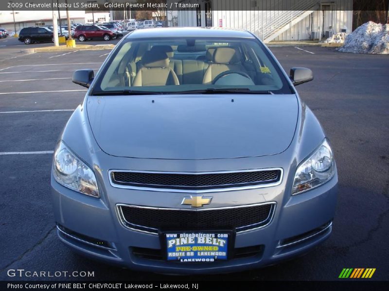 Golden Pewter Metallic / Titanium 2009 Chevrolet Malibu LS Sedan