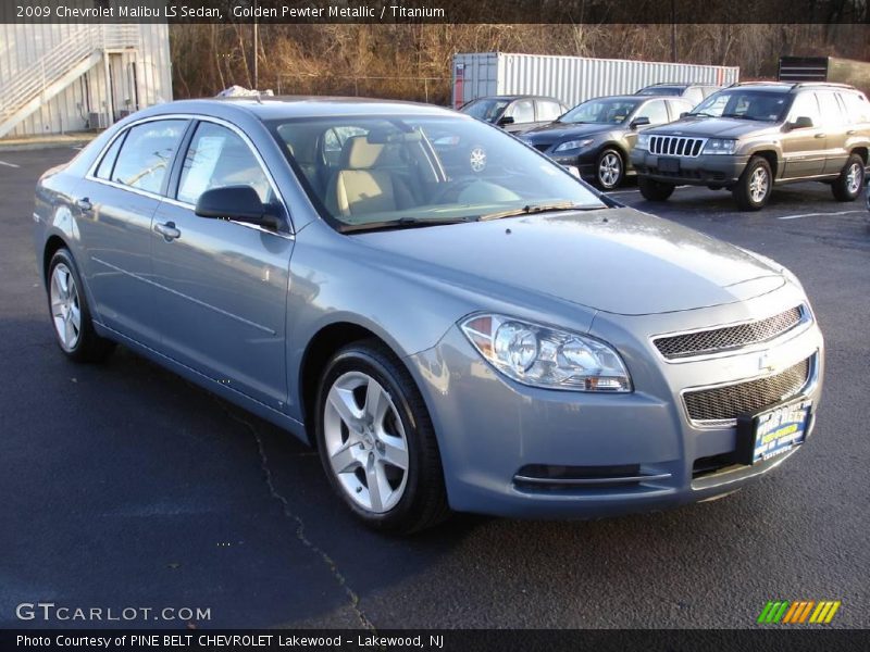 Golden Pewter Metallic / Titanium 2009 Chevrolet Malibu LS Sedan