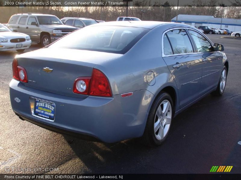 Golden Pewter Metallic / Titanium 2009 Chevrolet Malibu LS Sedan