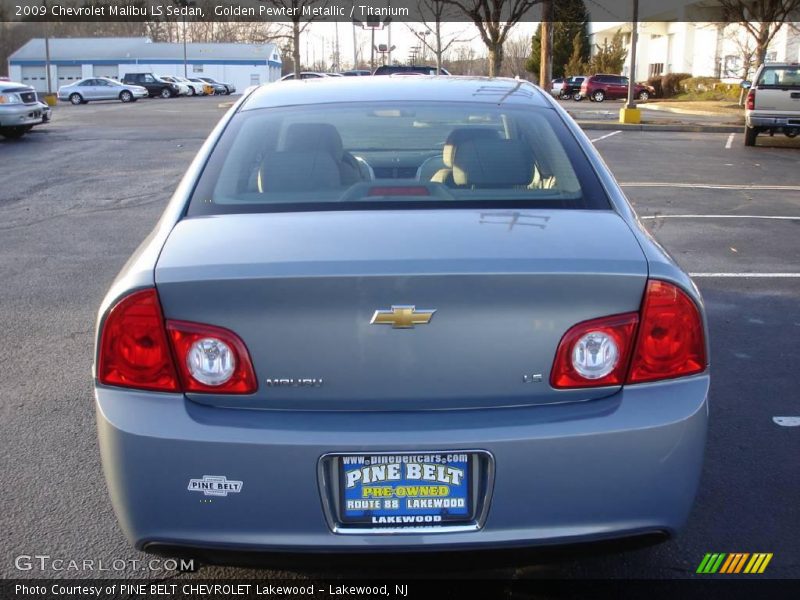 Golden Pewter Metallic / Titanium 2009 Chevrolet Malibu LS Sedan