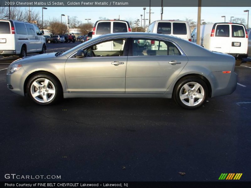 Golden Pewter Metallic / Titanium 2009 Chevrolet Malibu LS Sedan