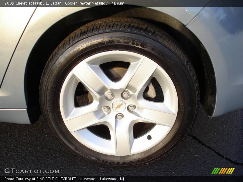 Golden Pewter Metallic / Titanium 2009 Chevrolet Malibu LS Sedan