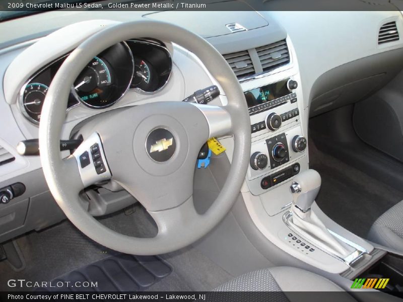 Golden Pewter Metallic / Titanium 2009 Chevrolet Malibu LS Sedan