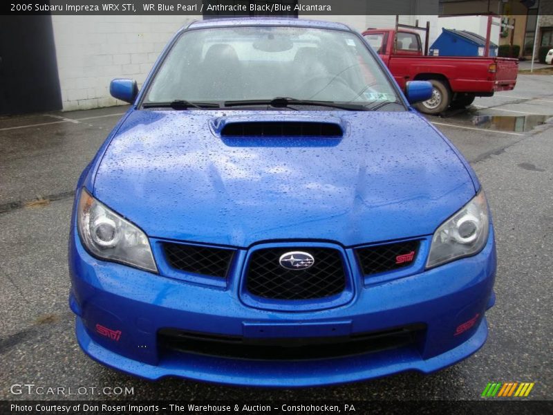 WR Blue Pearl / Anthracite Black/Blue Alcantara 2006 Subaru Impreza WRX STi